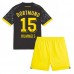 Billige Borussia Dortmund Mats Hummels #15 Bortetrøye Barn 2023-24 Kortermet (+ korte bukser)